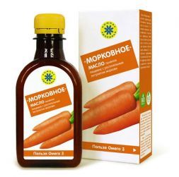 Масло льняное &quot;Морковное&quot;- экстракт моркови и черники Компас здоровья (200 мл)