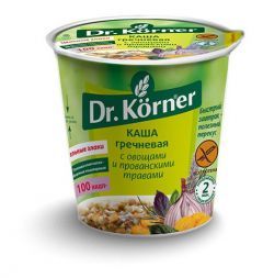 Каша &quot;Гречневая&quot; с овощами и прованскими травами Dr. Korner (40 г)