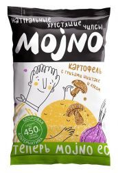 Натуральные хрустящие чипсы картофель, грибы и лук со сметаной Mojno (75 г)