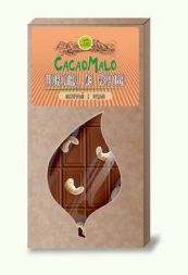 Шоколад молочный из кэроба необжаренного с кешью Дары Памира (85 г)