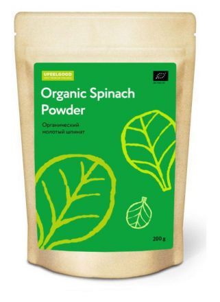 Шпинат молотый / SPINACH POWDER UFEELGOOD (200 г)