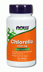 NOW Chlorella 1000 mg (60 таб)